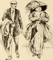 An illustration from Caricature. ed 1908 (1908)