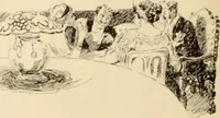 An illustration from Caricature. ed 1908 (1908)