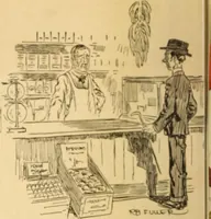 An illustration from Caricature. ed 1908 (1908)