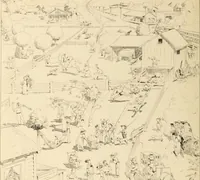 An illustration from Caricature. ed 1908 (1908)