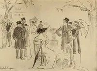 An illustration from Caricature. ed 1908 (1908)