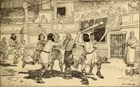 An illustration from Caricature. ed 1908 (1908)