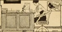 An illustration from Caricature. ed 1908 (1908)