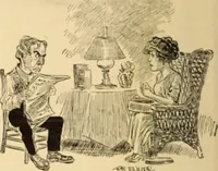 An illustration from Caricature. ed 1908 (1908)