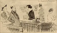 An illustration from Caricature. ed 1908 (1908)