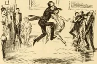 An illustration from Caricature. ed 1908 (1908)
