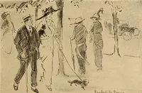 An illustration from Caricature. ed 1908 (1908)