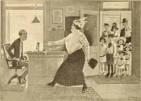 An illustration from Caricature. ed 1908 (1908)
