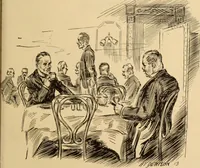 An illustration from Caricature. ed 1908 (1908)