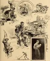 An illustration from Caricature. ed 1908 (1908)