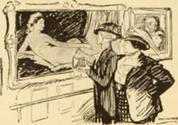 An illustration from Caricature. ed 1908 (1908)