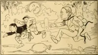 An illustration from Caricature. ed 1908 (1908)
