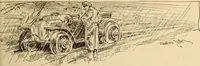 An illustration from Caricature. ed 1908 (1908)