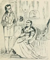 An illustration from A caricature history of Canadian politics : events from the union of 1841, as illustrated by cartoons from "Grip", and various other sources (1886)