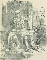 An illustration from A caricature history of Canadian politics : events from the union of 1841, as illustrated by cartoons from "Grip", and various other sources (1886)