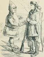 An illustration from A caricature history of Canadian politics : events from the union of 1841, as illustrated by cartoons from "Grip", and various other sources (1886)