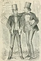 An illustration from A caricature history of Canadian politics : events from the union of 1841, as illustrated by cartoons from "Grip", and various other sources (1886)