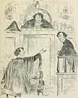 An illustration from A caricature history of Canadian politics : events from the union of 1841, as illustrated by cartoons from "Grip", and various other sources (1886)