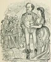 An illustration from A caricature history of Canadian politics : events from the union of 1841, as illustrated by cartoons from "Grip", and various other sources (1886)