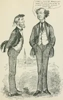 An illustration from A caricature history of Canadian politics : events from the union of 1841, as illustrated by cartoons from "Grip", and various other sources (1886)
