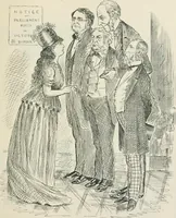 An illustration from A caricature history of Canadian politics : events from the union of 1841, as illustrated by cartoons from "Grip", and various other sources (1886)