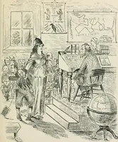An illustration from A caricature history of Canadian politics : events from the union of 1841, as illustrated by cartoons from "Grip", and various other sources (1886)
