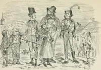 An illustration from A caricature history of Canadian politics : events from the union of 1841, as illustrated by cartoons from "Grip", and various other sources (1886)