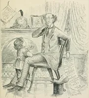 An illustration from A caricature history of Canadian politics : events from the union of 1841, as illustrated by cartoons from "Grip", and various other sources (1886)