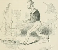 An illustration from A caricature history of Canadian politics : events from the union of 1841, as illustrated by cartoons from "Grip", and various other sources (1886)