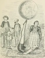 An illustration from A caricature history of Canadian politics : events from the union of 1841, as illustrated by cartoons from "Grip", and various other sources (1886)