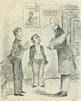 An illustration from A caricature history of Canadian politics : events from the union of 1841, as illustrated by cartoons from "Grip", and various other sources (1886)