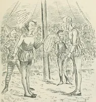 An illustration from A caricature history of Canadian politics : events from the union of 1841, as illustrated by cartoons from "Grip", and various other sources (1886)