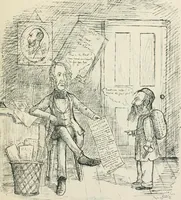 An illustration from A caricature history of Canadian politics : events from the union of 1841, as illustrated by cartoons from "Grip", and various other sources (1886)