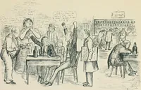 An illustration from A caricature history of Canadian politics : events from the union of 1841, as illustrated by cartoons from "Grip", and various other sources (1886)
