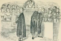 An illustration from A caricature history of Canadian politics : events from the union of 1841, as illustrated by cartoons from "Grip", and various other sources (1886)