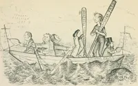 An illustration from A caricature history of Canadian politics : events from the union of 1841, as illustrated by cartoons from "Grip", and various other sources (1886)