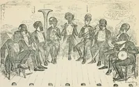 An illustration from A caricature history of Canadian politics : events from the union of 1841, as illustrated by cartoons from "Grip", and various other sources (1886)