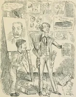 An illustration from A caricature history of Canadian politics : events from the union of 1841, as illustrated by cartoons from "Grip", and various other sources (1886)