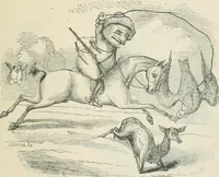 An illustration from A caricature history of Canadian politics : events from the union of 1841, as illustrated by cartoons from "Grip", and various other sources (1886)