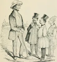An illustration from A caricature history of Canadian politics : events from the union of 1841, as illustrated by cartoons from "Grip", and various other sources (1886)