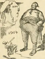 An illustration from Caricature politique au Canada = Free lance political caricature in Canada (1904)