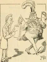 An illustration from Caricature politique au Canada = Free lance political caricature in Canada (1904)