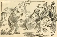 An illustration from Caricature politique au Canada = Free lance political caricature in Canada (1904)