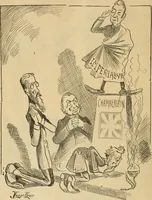 An illustration from Caricature politique au Canada = Free lance political caricature in Canada (1904)