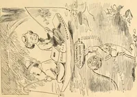 An illustration from Caricature politique au Canada = Free lance political caricature in Canada (1904)
