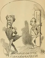 An illustration from Caricature politique au Canada = Free lance political caricature in Canada (1904)