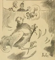 An illustration from Caricature politique au Canada = Free lance political caricature in Canada (1904)