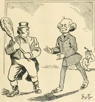 An illustration from Caricature politique au Canada = Free lance political caricature in Canada (1904)