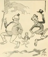 An illustration from Caricature politique au Canada = Free lance political caricature in Canada (1904)