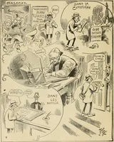 An illustration from Caricature politique au Canada = Free lance political caricature in Canada (1904)
